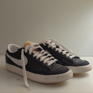 Men's Black and White Sneakers